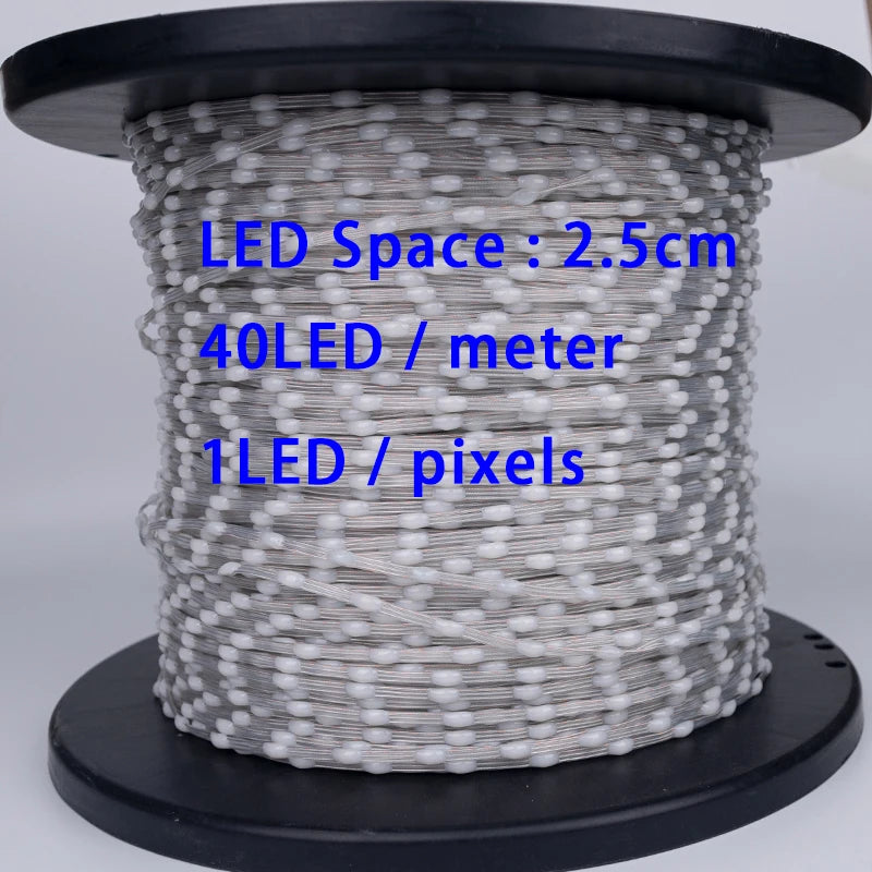Wholesale WS2811 RGBIC Dream Color LED Strip Lights – 5V Addressable Waterproof IP67 Fairy String Lights for Christmas Tree & Home Decoration