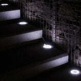 1/4/8Pcs Solar Lights Outdoor 8/20LEDs Disk Underground Lamp Spotlight Buried Solar Light for Home Garden Lawn Yard Decoration