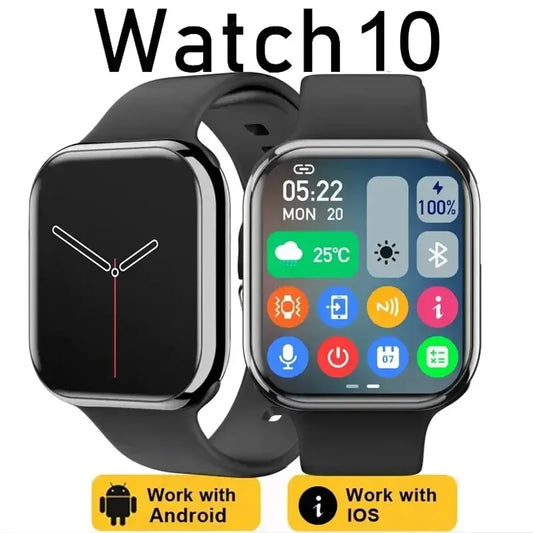 2025 Series 10 GPS Smart Watch – Bluetooth Call, Music & Video Playback, NFC, Waterproof Fitness Smartwatch Compatible with Android & iOS (Apple Watch 10 Style)