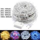 LED Garland String Lights 10M–100M – Waterproof Fairy Lights for Christmas Tree, Wedding, Party, Home & Outdoor Decoration (220V EU Plug)