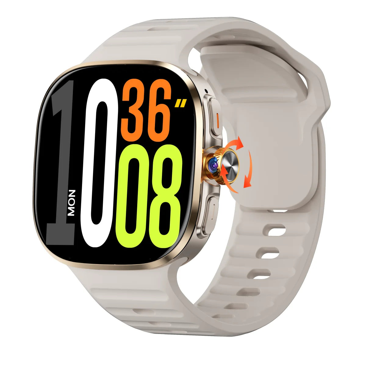 Original M99 5G Android Smartwatch – 2.4” AMOLED Display, 4G/5G SIM Card Support, GPS WiFi, 190° Rotating Camera, Android 10 Smart Watch with Game & Fitness Features