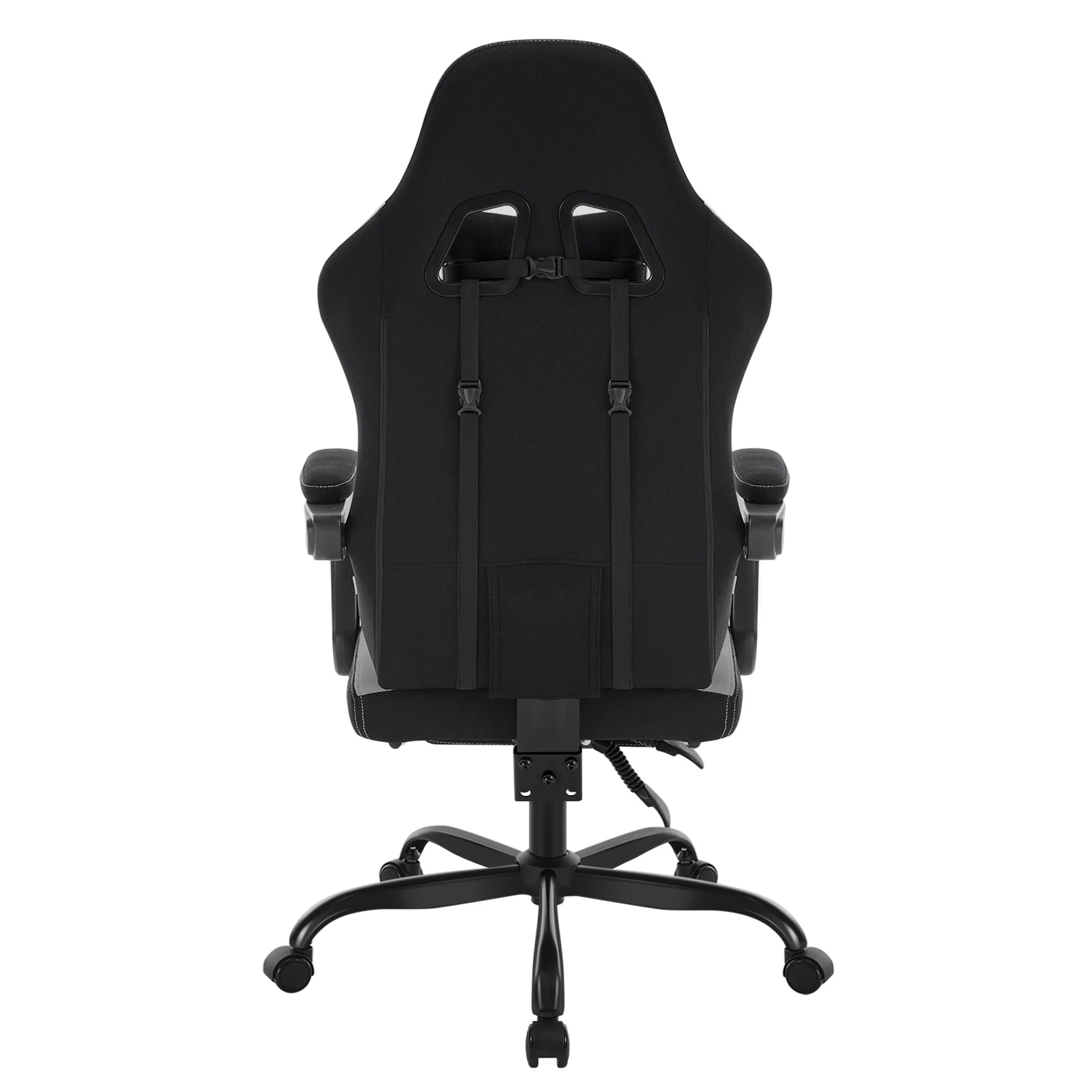 WOLTU Massage Gaming Chair Ergonomic Swivel Computer Gamer Office Chair with Pillow Footrest Adjustable Headrest Lumbar Support