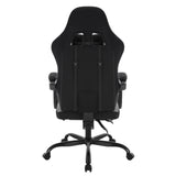 WOLTU Massage Gaming Chair Ergonomic Swivel Computer Gamer Office Chair with Pillow Footrest Adjustable Headrest Lumbar Support
