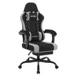 WOLTU Massage Gaming Chair Ergonomic Swivel Computer Gamer Office Chair with Pillow Footrest Adjustable Headrest Lumbar Support