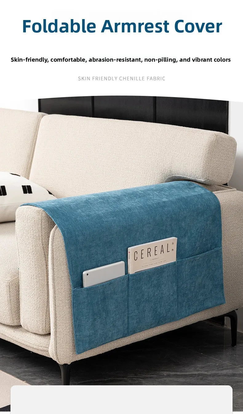 Simple Sofa Armrest Cover Double Sided Wide Dustproof Neoprene Protector Universal Handle Towel Sofa Cover Nordic Sle Pure ...