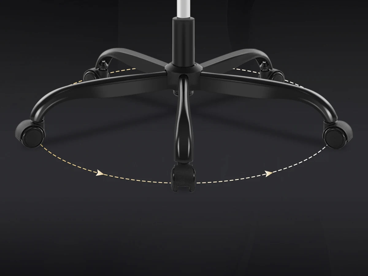 WOLTU Massage Gaming Chair Ergonomic Swivel Computer Gamer Office Chair with Pillow Footrest Adjustable Headrest Lumbar Support