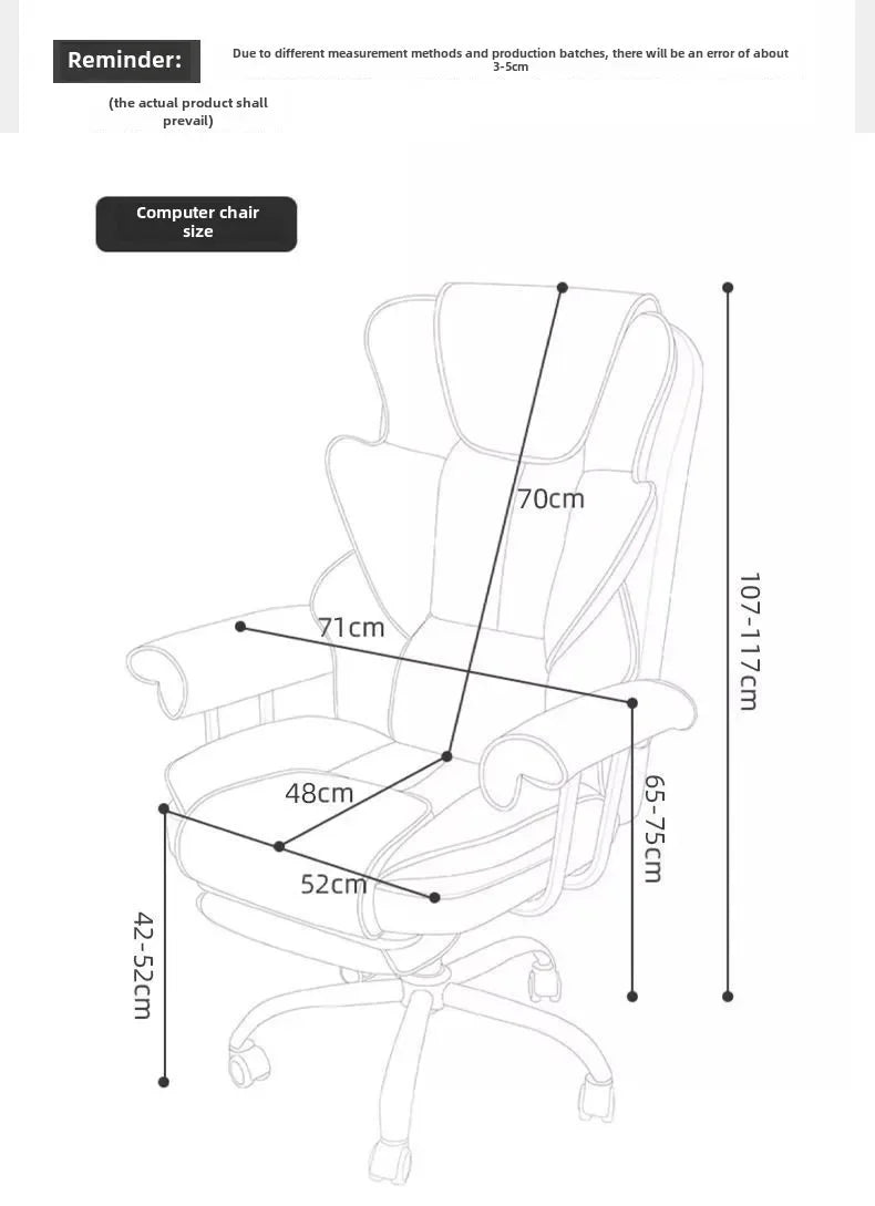 Gaming Chair Boys Comfortable Sedentary Home Computer Game Sofa Office  Study Backrest Reclining