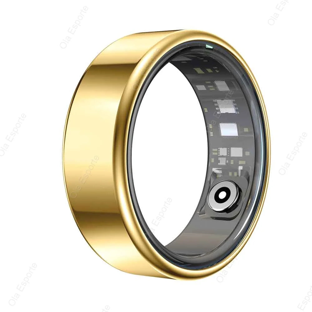 2025 Bluetooth Smart Ring – Heart Rate, Blood Oxygen & Sleep Monitor, Camera Control, 5ATM Waterproof Fitness Smart Ring for Men & Women