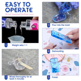 Crystal Clear Epoxy Resin Kit – High Gloss, Bubble-Free Casting & Coating Art Resin for DIY Crafts, Tumblers, Jewelry Making & Wood Projects
