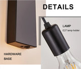 Retro Wood LED Wall Lamp E27 220V 110V Industrial Night Loft Light Fixtures Live Room Bedside Lamp Decor for Bathroom Restaurant