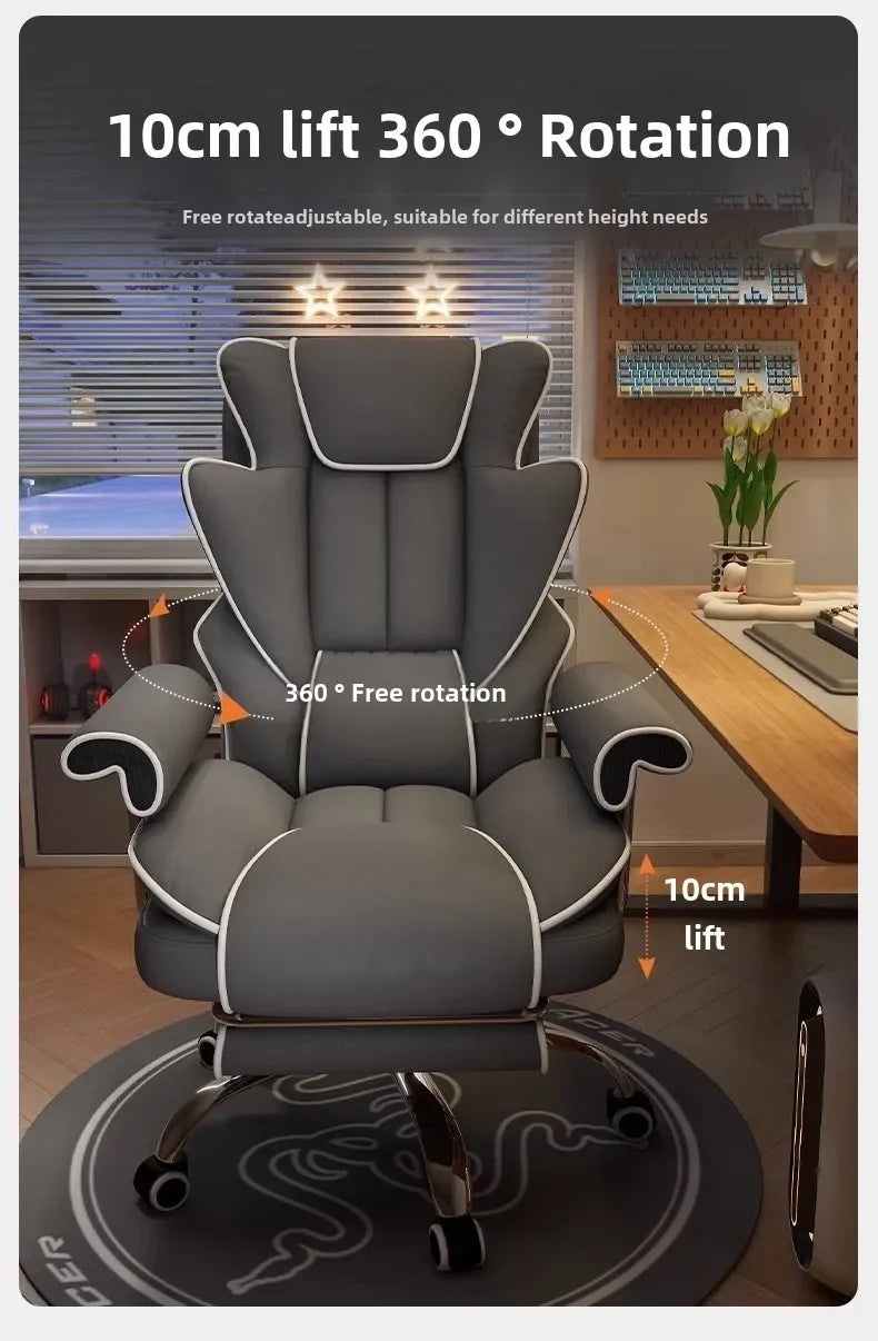 Gaming Chair Boys Comfortable Sedentary Home Computer Game Sofa Office  Study Backrest Reclining