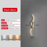 Modern Long Strip LED Wall Lamp – Remote Control Dimmable Wall Light for Living Room, Bedroom, Bedside & Home Interior Decoration