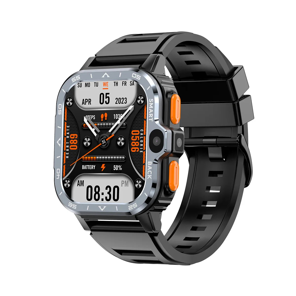 Valdus PGD Android Smart Watch for Men – 4G SIM GPS Smartwatch with Dual HD Cameras, 16GB/64GB Storage, NFC, WiFi & Fast Internet Access