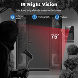 Tuya Smart WiFi Video Doorbell with Camera – Wireless HD Outdoor Security Door Bell, Motion Detection, IR Night Vision, Two-Way Audio & App Control (Works with Alexa & Google Home)