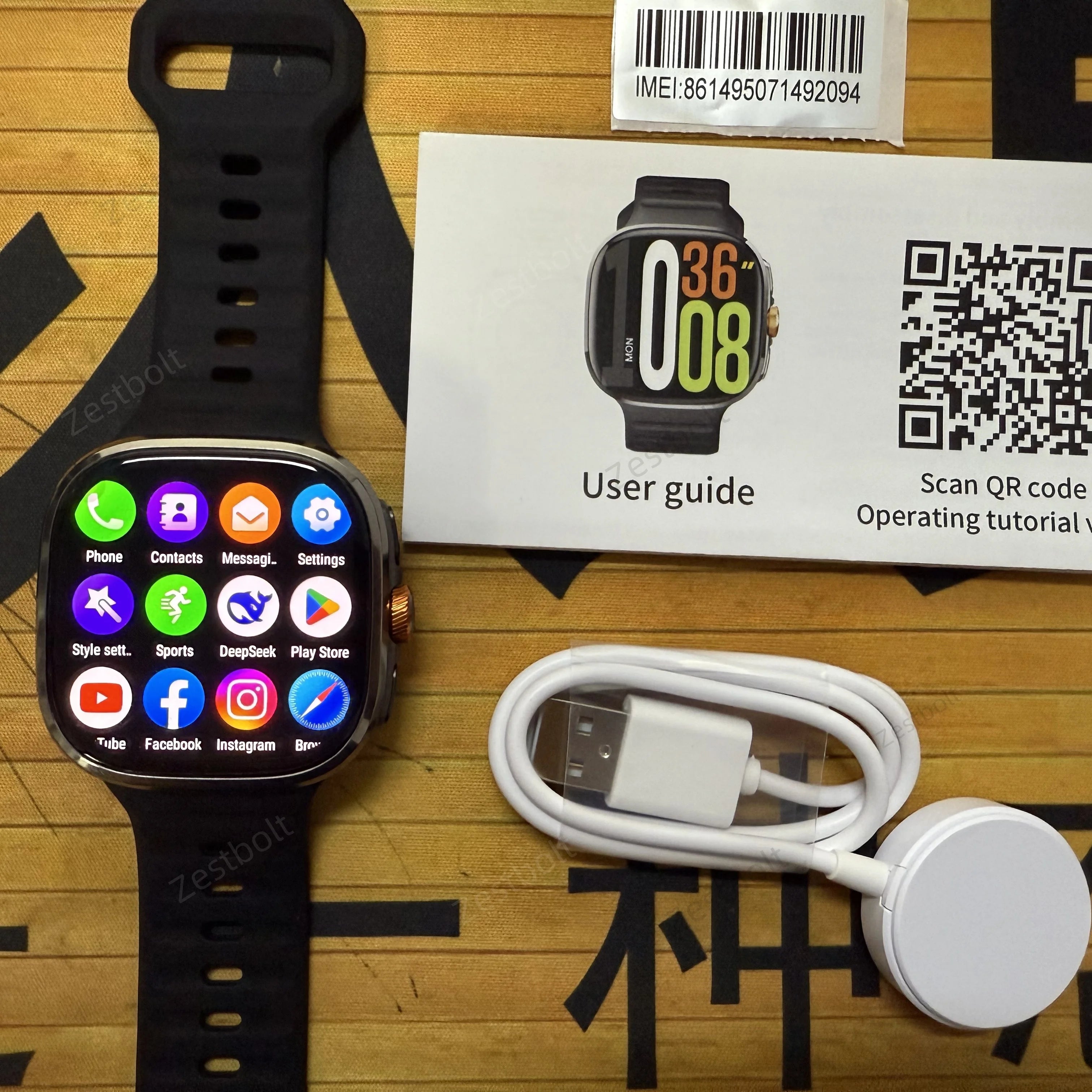 Original M99 5G Android Smartwatch – 2.4” AMOLED Display, 4G/5G SIM Card Support, GPS WiFi, 190° Rotating Camera, Android 10 Smart Watch with Game & Fitness Features