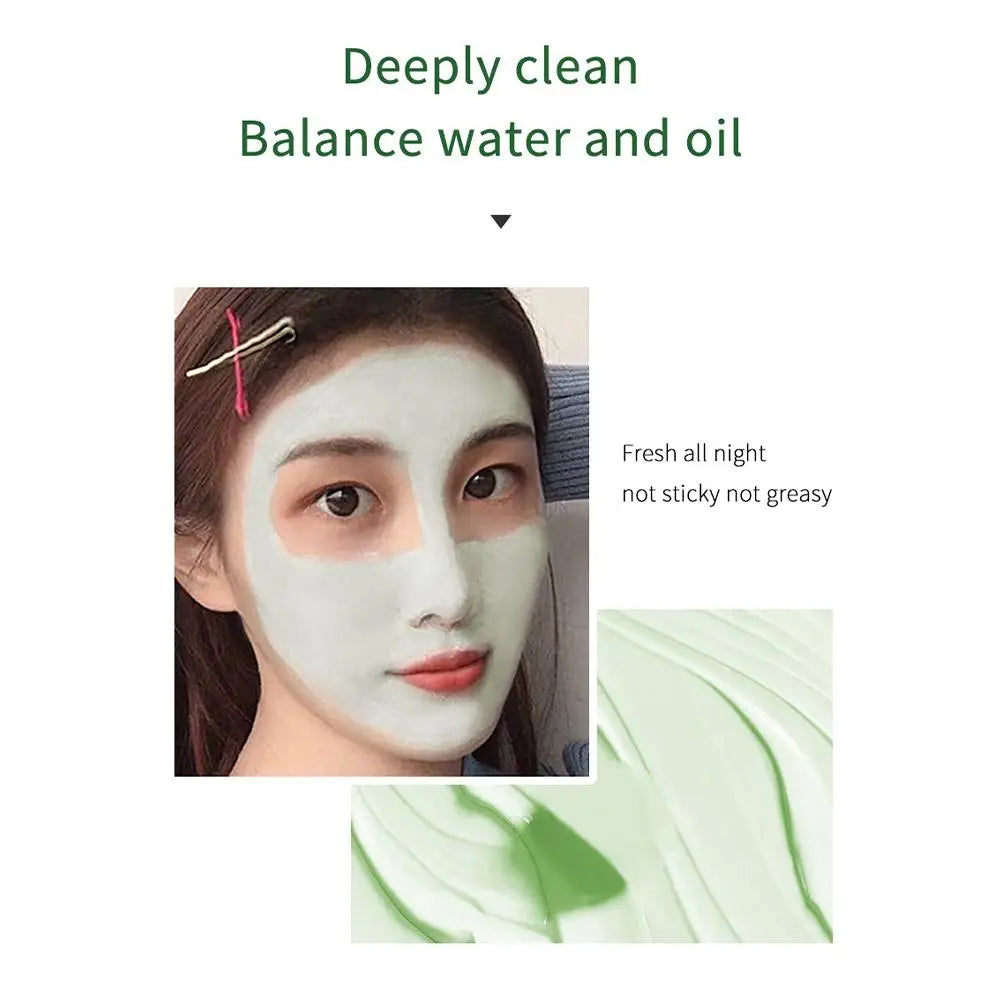 Green Tea Cleansing Stick Mask Face Clean Mask Shrink Pores Smoothing Skincare Moisturizing Deep Cleansing Mask Skin Care