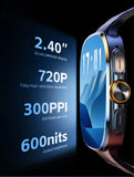 Original M99 5G Android Smartwatch – 2.4” AMOLED Display, 4G/5G SIM Card Support, GPS WiFi, 190° Rotating Camera, Android 10 Smart Watch with Game & Fitness Features