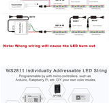Wholesale WS2811 RGBIC Dream Color LED Strip Lights – 5V Addressable Waterproof IP67 Fairy String Lights for Christmas Tree & Home Decoration