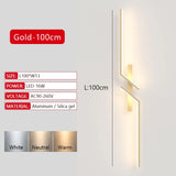 Modern Long Strip LED Wall Lamp – Remote Control Dimmable Wall Light for Living Room, Bedroom, Bedside & Home Interior Decoration