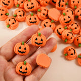 20PCS Halloween Resin Pumpkin Miniatures – Flatback Charms for DIY Crafts, Party Decorations, Home Décor & Gift Ideas