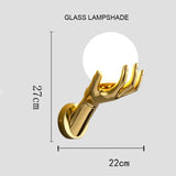 Indoor LED wall lamp creative decoration for living room 110V220V study corridor modern resin glass bedside wall lights