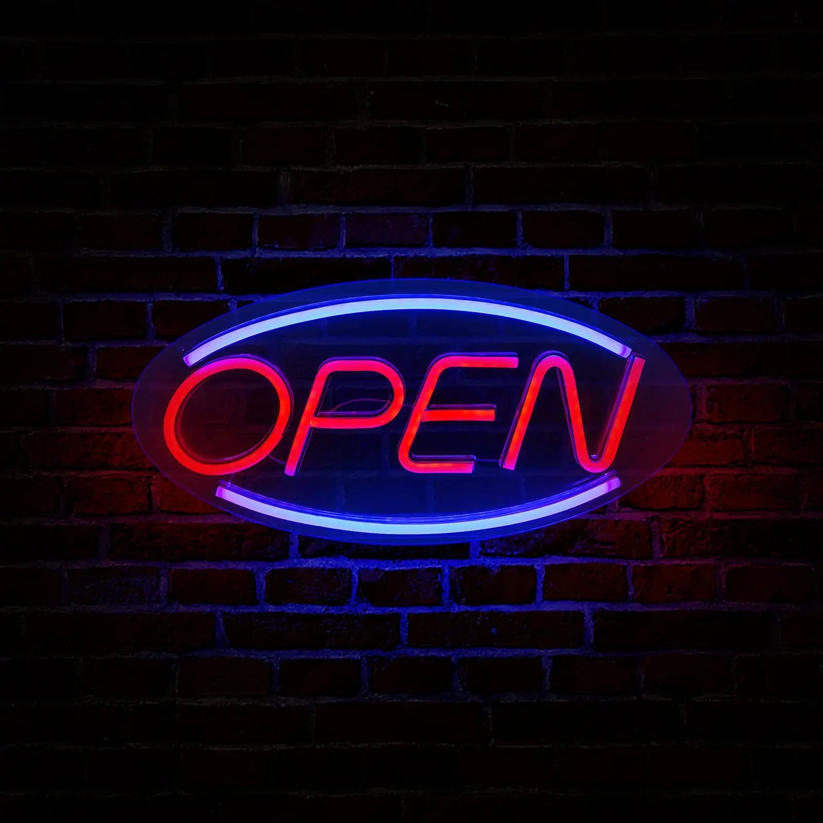 Business Sign Open Neon Sign LED Night Light Hanging Window Shop Cafe Bar Restaurant Decoration Personalized Custom Neon Lamp