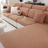 Thick Jacquard Sofa Cushion Cover Removable Machine Washable Furniture Protector Stretchable Office Living Room Home Decoration