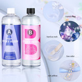 Crystal Clear Epoxy Resin Kit – High Gloss, Bubble-Free Casting & Coating Art Resin for DIY Crafts, Tumblers, Jewelry Making & Wood Projects