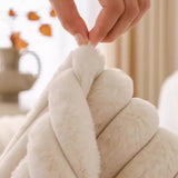 Imitation Rabbit Plush Thickened Winter Sofa Cushion Non-Slip Leather Sofa Full Cover Cover Cloth Towel