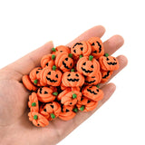 20PCS Halloween Resin Pumpkin Miniatures – Flatback Charms for DIY Crafts, Party Decorations, Home Décor & Gift Ideas