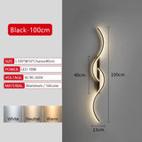 Modern Long Strip LED Wall Lamp – Remote Control Dimmable Wall Light for Living Room, Bedroom, Bedside & Home Interior Decoration