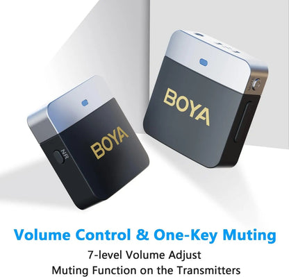 BOYA BY-M1V Wireless Lavalier Microphone – Pro Lapel Mic for iPhone, Android, DSLR, YouTube, Live Streaming & Vlogging