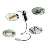 USB Clock Fan with Real-Time Display & Temperature – LED Night Light Gadget for Laptop & PC