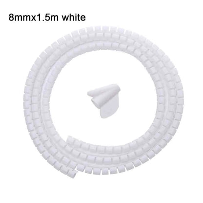 Flexible Spiral Cable Organizer – 1.5m/2m, 10mm/16mm, Cord Protector & Cable Management