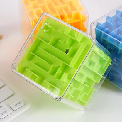 Maze Cube Puzzle Toy – Educational Labyrinth Brain Teaser for Kids & Adults