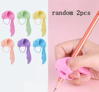 2PCS Montessori Pencil Grip – Early Learning Writing Corrector for Kids & Toddlers