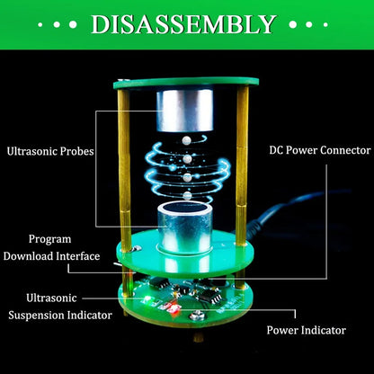 DIY Ultrasonic Levitation Kit – Acoustic Suspension Soldering Project for Floating Objects