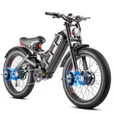 Romeo Pro 2 Electric Fat Tire Bike – 3000W, 26” x 4.0 Fatbike, Off-Road Hybrid Cargo E-Bike