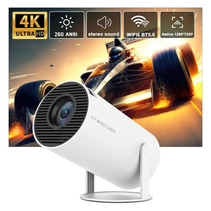 Magcubic HY300 Pro 4K Projector – Android 11, Dual WiFi 6, 260 ANSI Lumens, Bluetooth 5.0