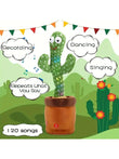 Cactus dansant et parlant – Peluche interactive chantante, imitatrice et enregistrante pour bébés et enfants