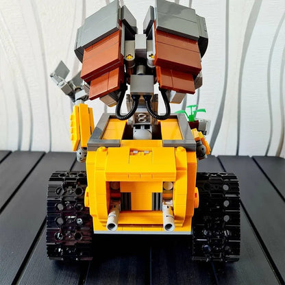 Robot Mobilization Building Block Toy – Compatible with LEGO, Wall-E Inspired Assembly Model for Kids & Collectors