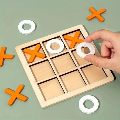 Montessori Wooden Mini Chess Puzzle – Early Educational Brain Training Toy for Kids