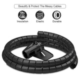 Flexible Spiral Cable Organizer – 1.5m/2m, 10mm/16mm, Cord Protector & Cable Management