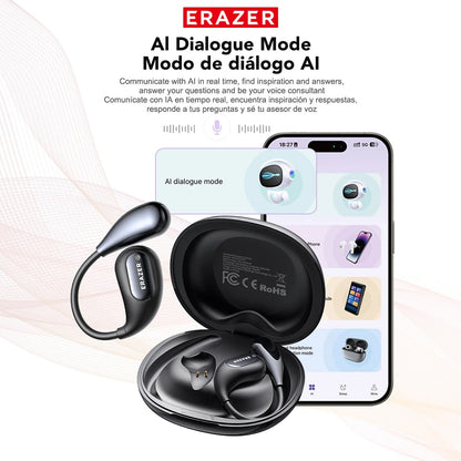 ERAZER XP7 Bluetooth Wireless Headphones - ASMR Headset with Translator &amp; Equalizer App, 14mm Speakers, Lightweight Design