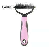Peigne à nœuds et brosse de démêlage pour animaux de compagnie – Épilateur pour chats et chiens, coupe-nœuds de fourrure, outil de toilettage pour chiots