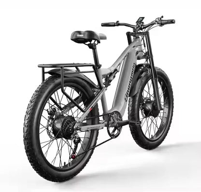 2024 New Shengmilo S600 Electric Bike – 26” Dual Motor, 2000W, 48V 17.5Ah Battery
