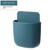 Wall Mounted Storage Box Mobile Phone Plug Holder Stand Rack Remote Control Storage Organizer Case For Air Conditioner TV