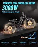 Romeo Pro 2 Electric Fat Tire Bike – 3000W, 26” x 4.0 Fatbike, Off-Road Hybrid Cargo E-Bike