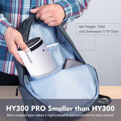 Magcubic HY300 Pro 4K Projector – Android 11, Dual WiFi 6, 260 ANSI Lumens, Bluetooth 5.0