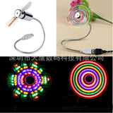 USB Clock Fan with Real-Time Display & Temperature – LED Night Light Gadget for Laptop & PC